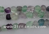 CFL950 15.5 inches 8*9mm nuggets natural fluorite beads wholesale