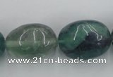 CFL955 15.5 inches 20*26mm nuggets natural fluorite beads wholesale