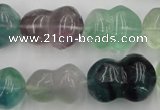 CFL958 15.5 inches 16*22mm peanut-shaped natural fluorite beads