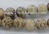 CFS04 15.5 inches 14mm round natural feldspar gemstone beads