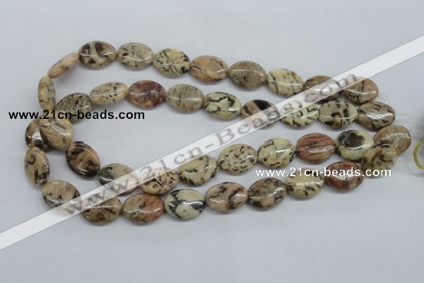 CFS10 15.5 inches 15*20mm oval natural feldspar gemstone beads