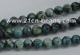 CFS101 15.5 inches 6mm round blue feldspar gemstone beads