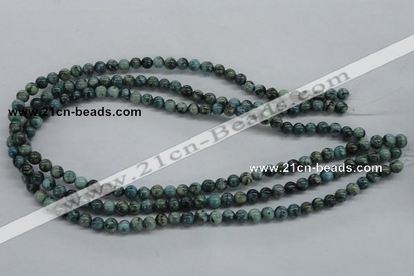 CFS101 15.5 inches 6mm round blue feldspar gemstone beads