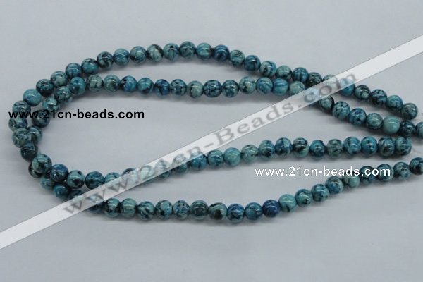 CFS102 15.5 inches 8mm round blue feldspar gemstone beads