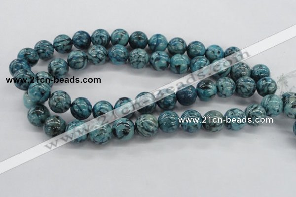 CFS105 15.5 inches 14mm round blue feldspar gemstone beads