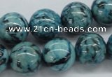 CFS106 15.5 inches 16mm round blue feldspar gemstone beads