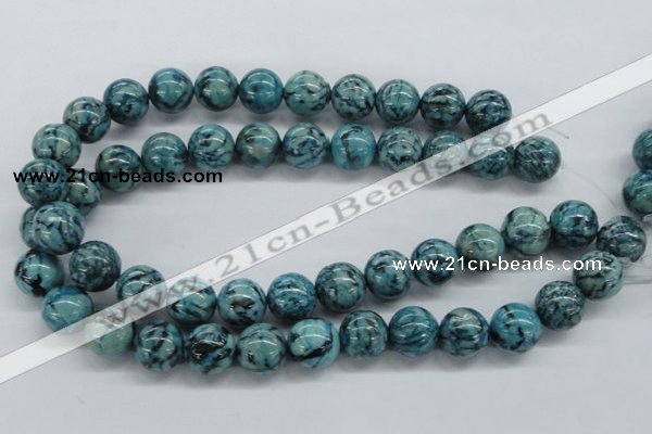 CFS106 15.5 inches 16mm round blue feldspar gemstone beads