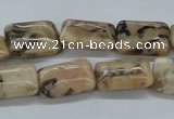 CFS15 15.5 inches 12*16mm rectangle natural feldspar gemstone beads