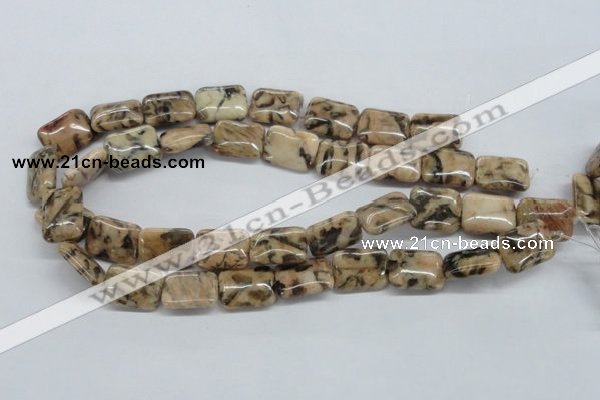 CFS16 15.5 inches 15*20mm rectangle natural feldspar gemstone beads