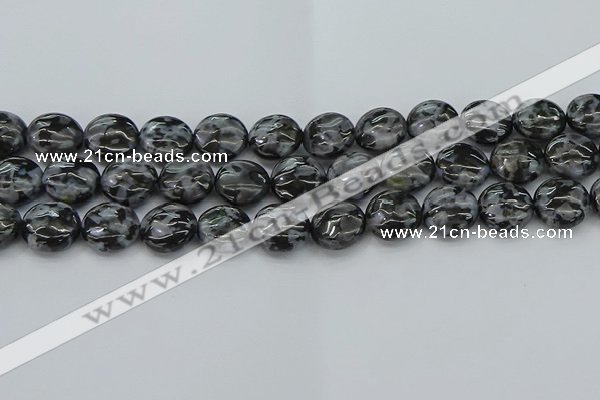 CFS313 15.5 inches 15mm flat round feldspar gemstone beads