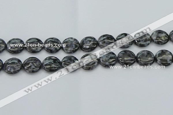 CFS314 15.5 inches 18mm flat round feldspar gemstone beads