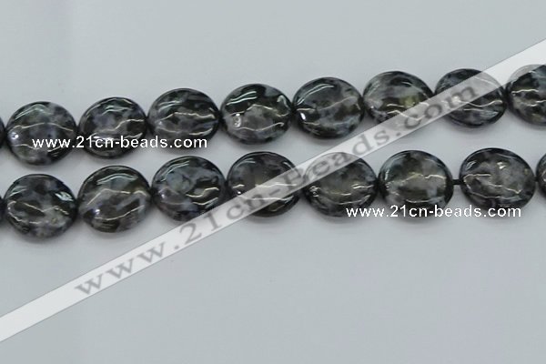 CFS316 15.5 inches 25mm flat round feldspar gemstone beads