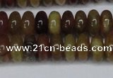 CFW110 15.5 inches 6*12mm rondelle flower jade gemstone beads