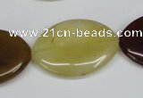 CFW139 15.5 inches 22*30mm marquise flower jade gemstone beads