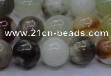 CFW15 15.5 inches 12mm round flower jade beads wholesale