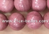 CFW52 15.5 inches 8mm round natural pink wooden jasper beads