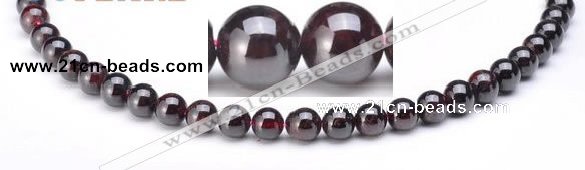 CGA01 8mm round natural garnet gemstone beads Wholesale