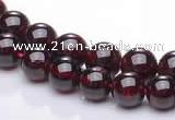 CGA07 multi sizes round natural garnet gemstone beads Wholesale