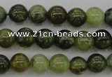 CGA131 15.5 inches 6mm round natural green garnet beads wholesale