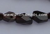 CGA16 15.5 15.5 inches 8*10mm garnet nugget gemstone beads