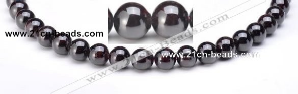 CGA18 6mm round natural garnet gemstone beads Wholesale