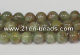 CGA203 15.5 inches 8mm round natural green garnet beads