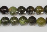 CGA204 15.5 inches 10mm round natural green garnet beads