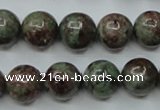 CGA306 15.5 inches 16mm round red green garnet gemstone beads