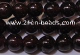 CGA352 14 inches 4mm round natural red garnet beads wholesale