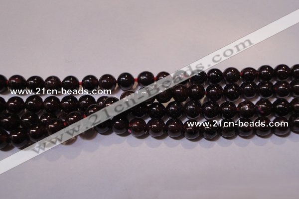 CGA352 14 inches 4mm round natural red garnet beads wholesale