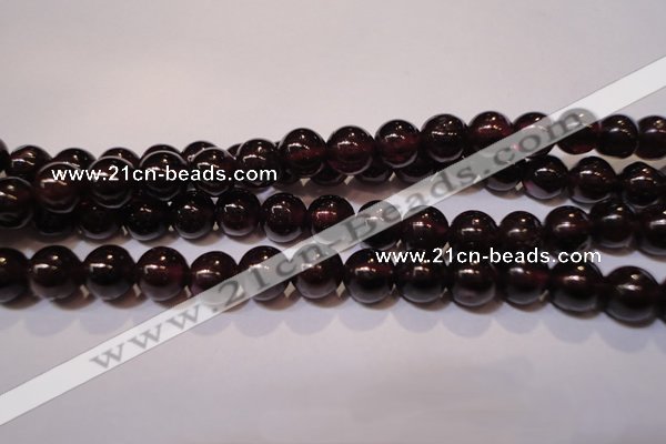 CGA353 14 inches 5mm round natural red garnet beads wholesale