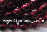 CGA357 15 inches 4mm round natural red garnet beads wholesale