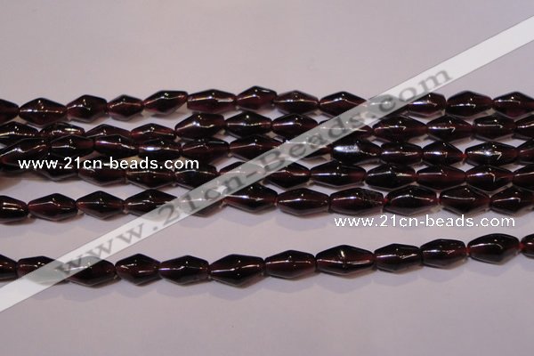 CGA374 15 inches 5*8mm rice natural red garnet beads wholesale