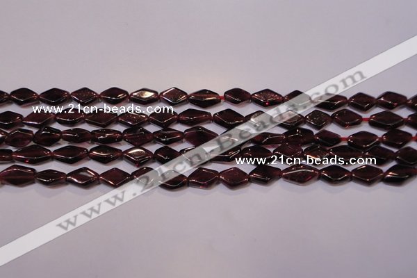 CGA388 15 inches 5*7mm diamond natural red garnet beads wholesale