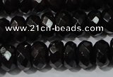 CGA459 15.5 inches 5*8mm faceted rondelle natural red garnet beads