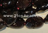 CGA481 15.5 inches 8*12mm faceted oval natural red garnet beads