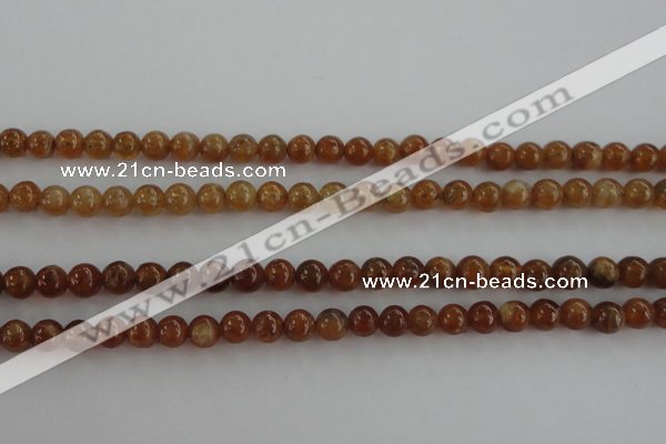 CGA501 15.5 inches 4mm round A grade yellow red garnet beads