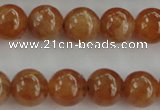 CGA502 15.5 inches 6mm round A grade yellow red garnet beads