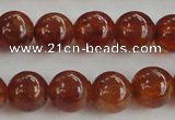 CGA511 15.5 inches 6mm round AA grade yellow red garnet beads