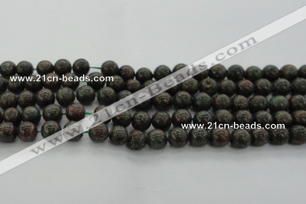 CGA552 15.5 inches 8mm round red green garnet gemstone beads