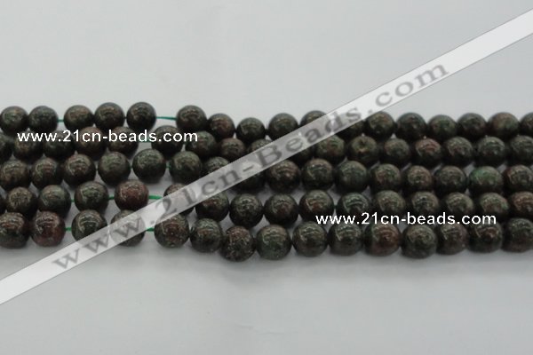 CGA552 15.5 inches 8mm round red green garnet gemstone beads