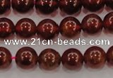 CGA602 15.5 inches 8mm A grade round natural orange garnet beads