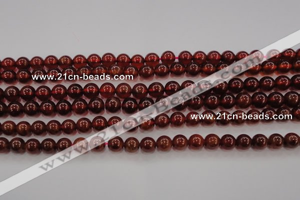 CGA602 15.5 inches 8mm A grade round natural orange garnet beads