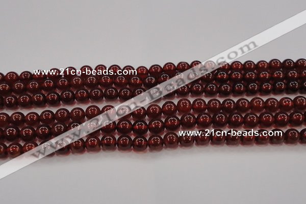 CGA608 15.5 inches 7mm AA grade round natural orange garnet beads