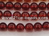 CGA611 15.5 inches 6mm AAA grade round natural orange garnet beads