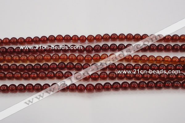 CGA611 15.5 inches 6mm AAA grade round natural orange garnet beads