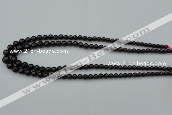 CGA650 15.5 inches 5mm - 10mm round red garnet gemstone beads