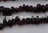 CGA652 15.5 inches 4*6mm nuggets red garnet gemstone beads