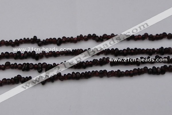 CGA652 15.5 inches 4*6mm nuggets red garnet gemstone beads