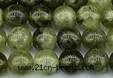 CGA841 15 inches 6mm round green garnet beads